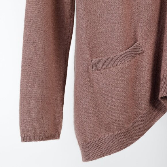 Brunello Cucinelli Dusty Rose Cashmere V-Neck Cardigan - Picture 6 of 9